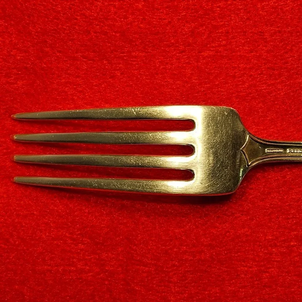 Reed & Barton Silver-Plate Silverware Lot of 11 Dinner Forks w/silvercloth -RARE